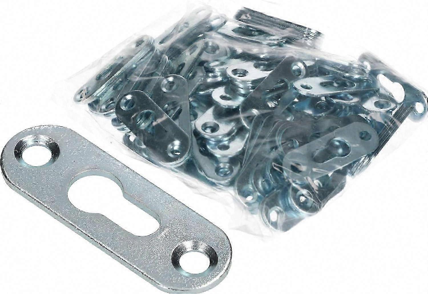 100Pcs Galvanized 44x16mm Domed Head Fittings for Cabinet Hardware Quick Assembly Universal