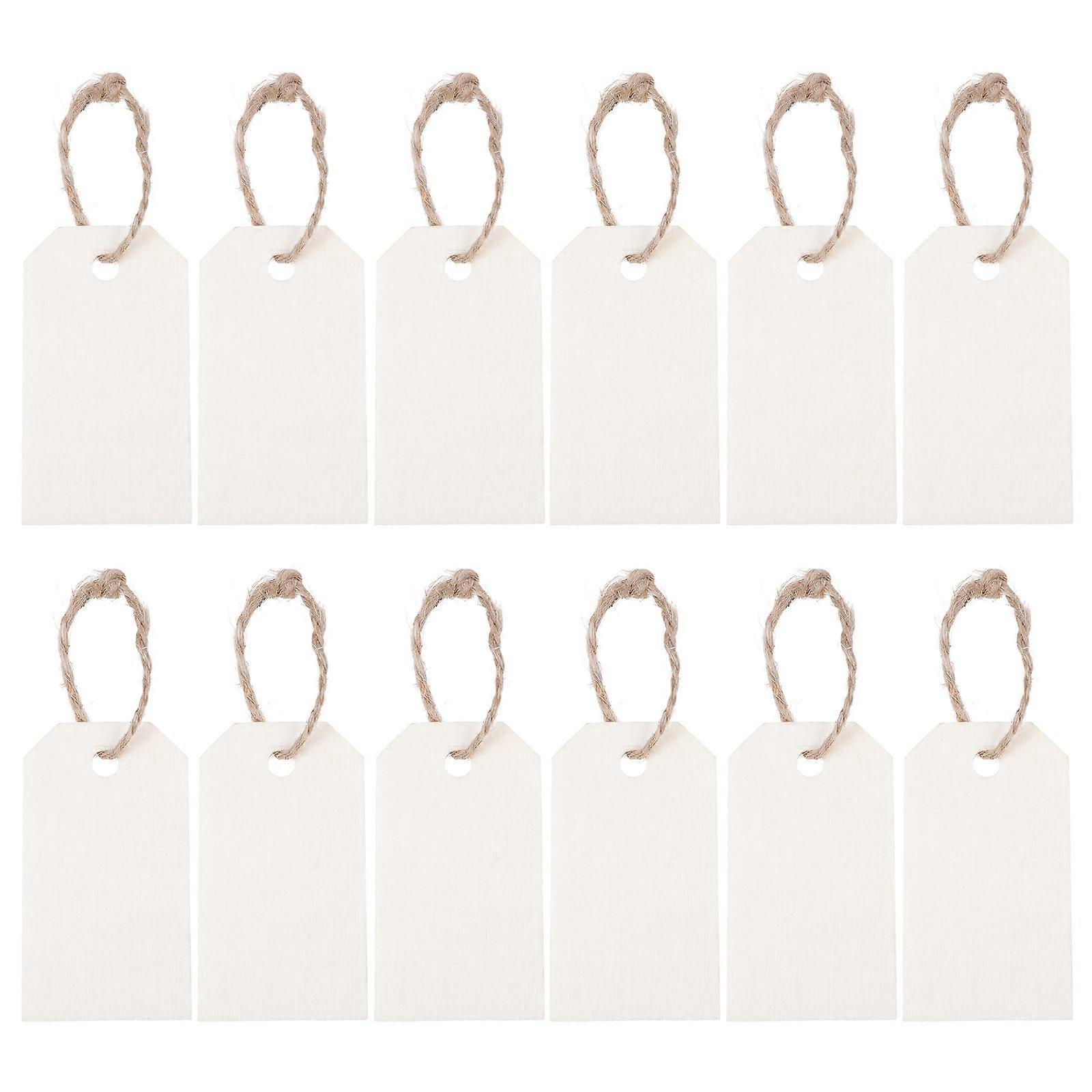 White Price Tags for Store Display Made of Synthetic Material with Smooth Edges and Design 2 Sets