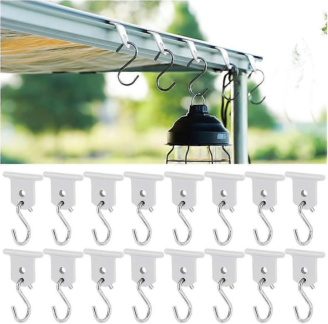 16pcs RV Pipe Hooks - Pipe Strip Hooks, S-Hook, 2 Hole Adjustable Hook