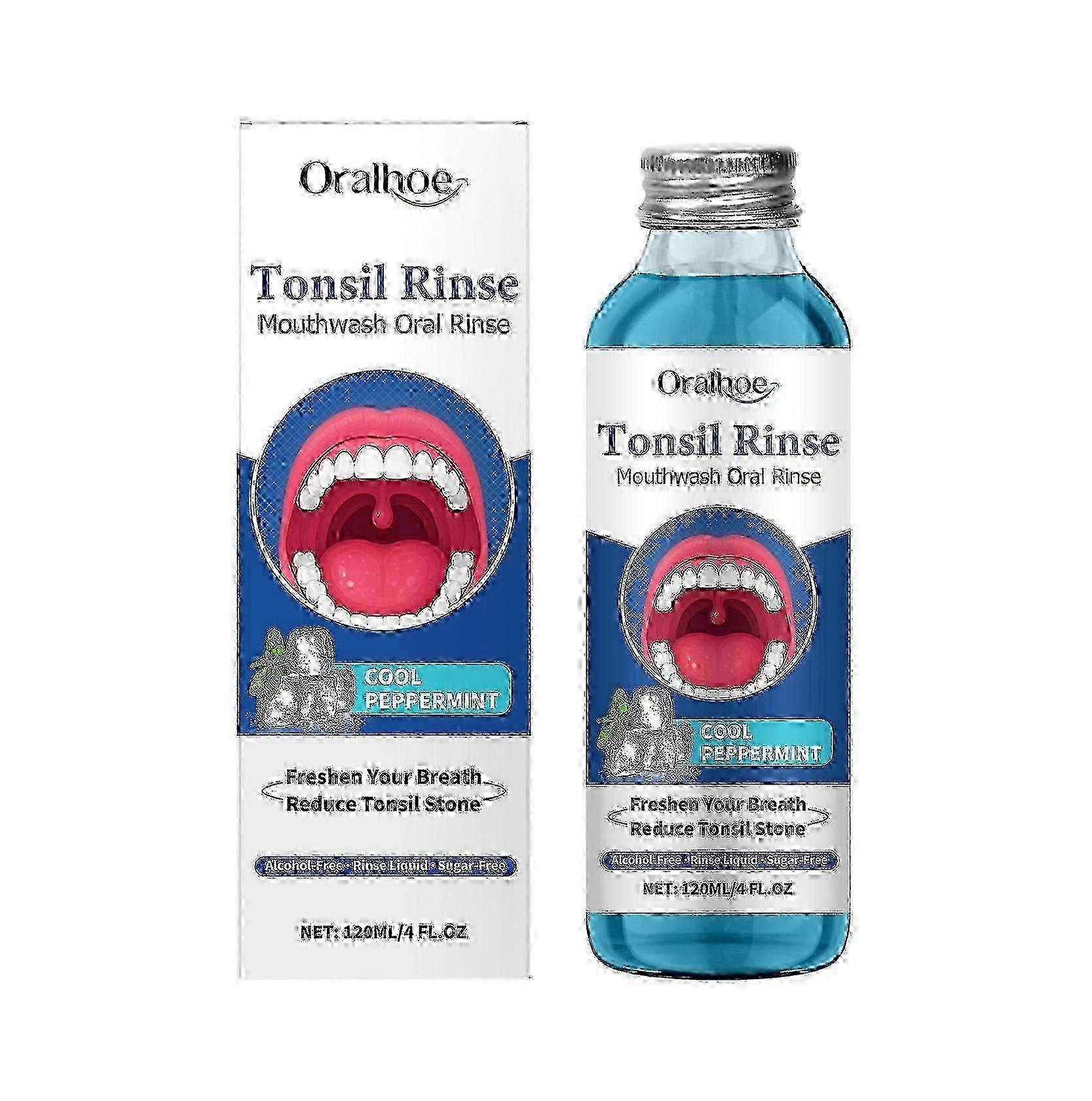 1-3x 120ml Tonsil Stone Remover, Natural Tonsil Stone Removal Mouthwash, Oral Rinse Liquid for Bad Breath & Relief Dry Mouth Soothe Tonsils