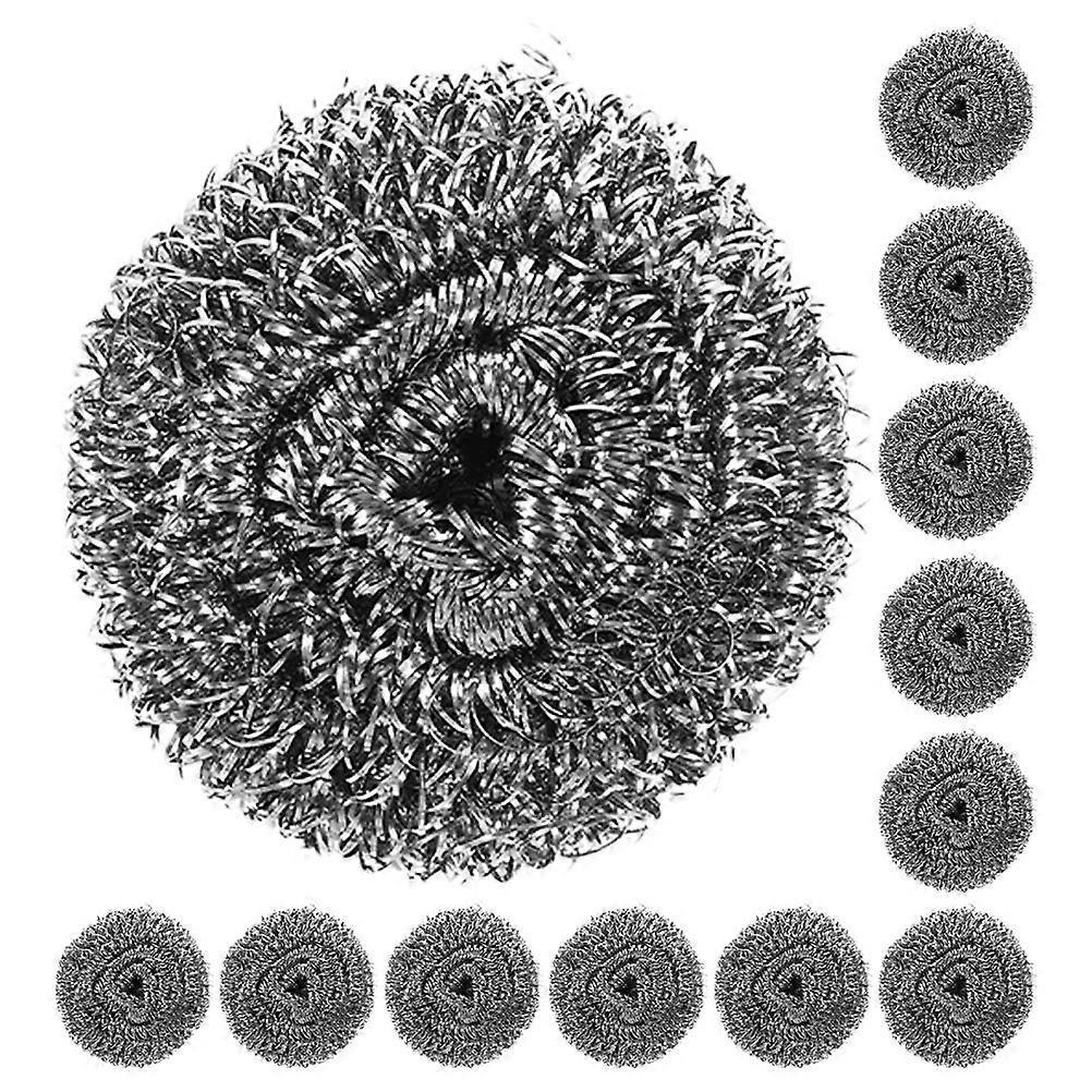 Kitchen Cleaning Scrub Brush Round Shape 12Pcs