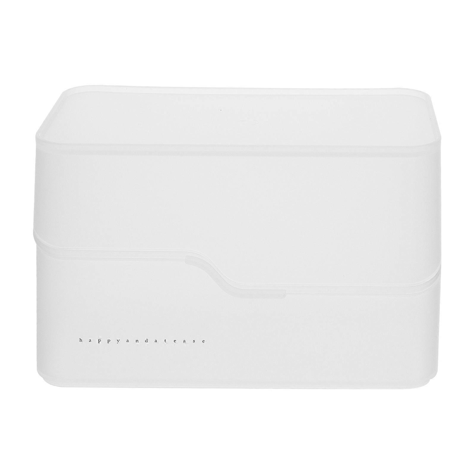 Makeup Organizer Κουτί Αποθήκευσης Καλλυντικών με Καπάκι, Διοργανωτής Μεγάλης Χωρητικότητας
