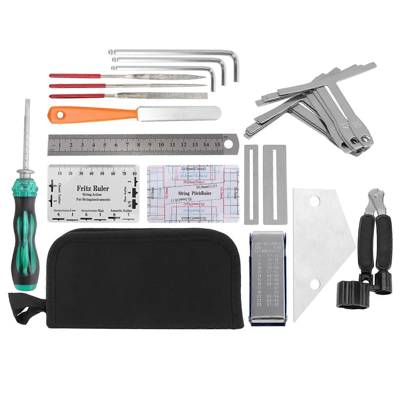 Guitar Tool Kit for Repair and Maintenance, Cleaning Tools with Practical Use