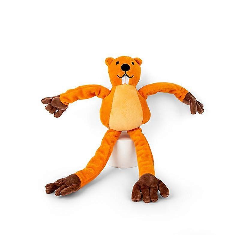 Interactive Tug Toy for Dogs, Plush Squeaky Bear with Stretchy Arms and Legs, Chew Resistant Training Toy for All Breeds, 45 × 12 cm