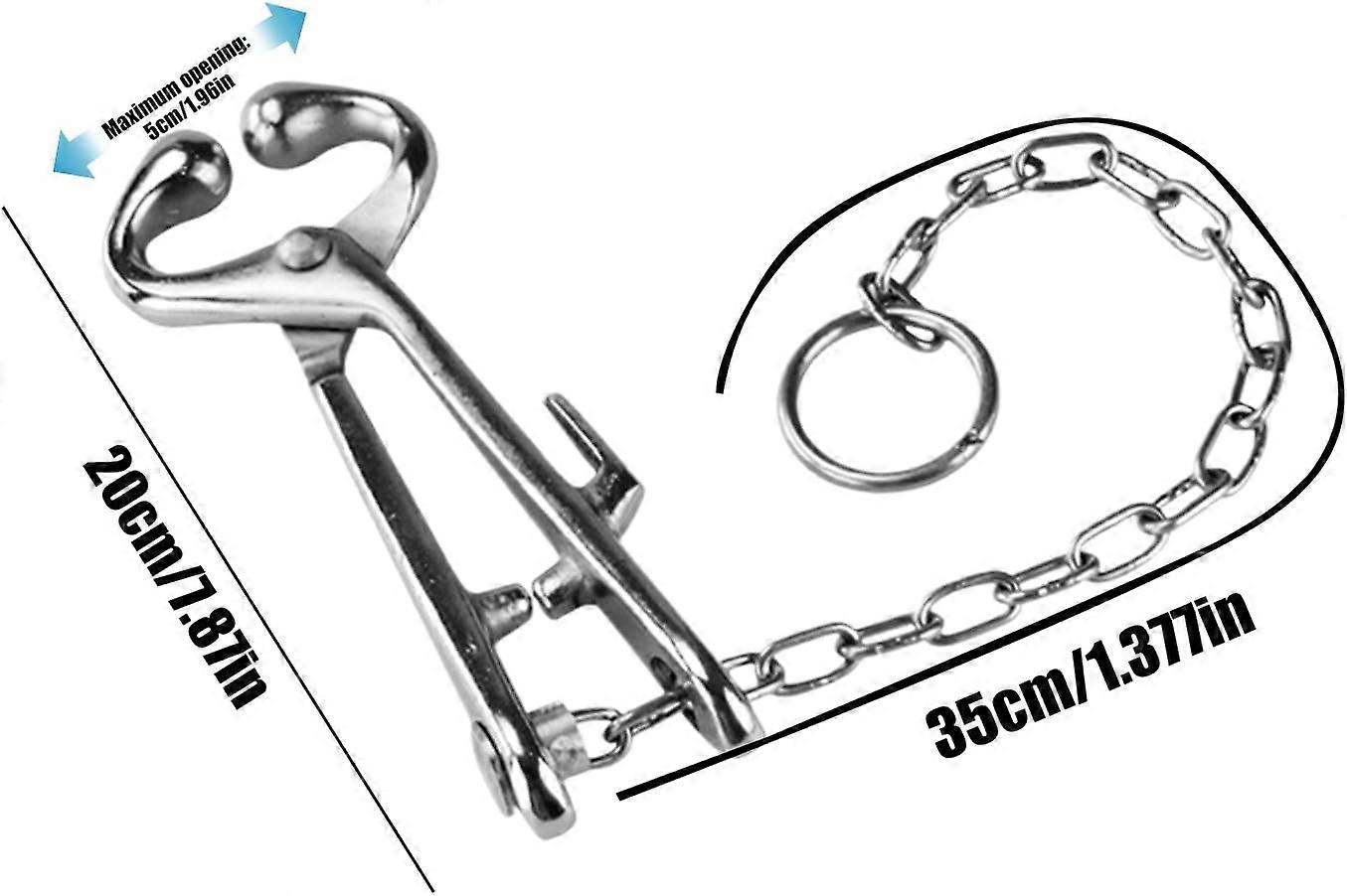 Practical Bull Nose Cattle Nose Pliers - Medium Stainless Steel Farming Tool