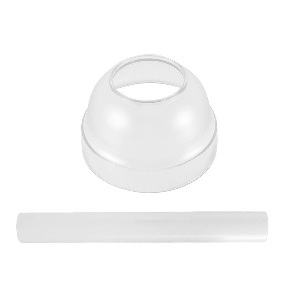 White PP Material Lemon Juicer Pressing Rod with Cover for Bar Use Laborsaving Ergonomic Handle 7.87 Inches
