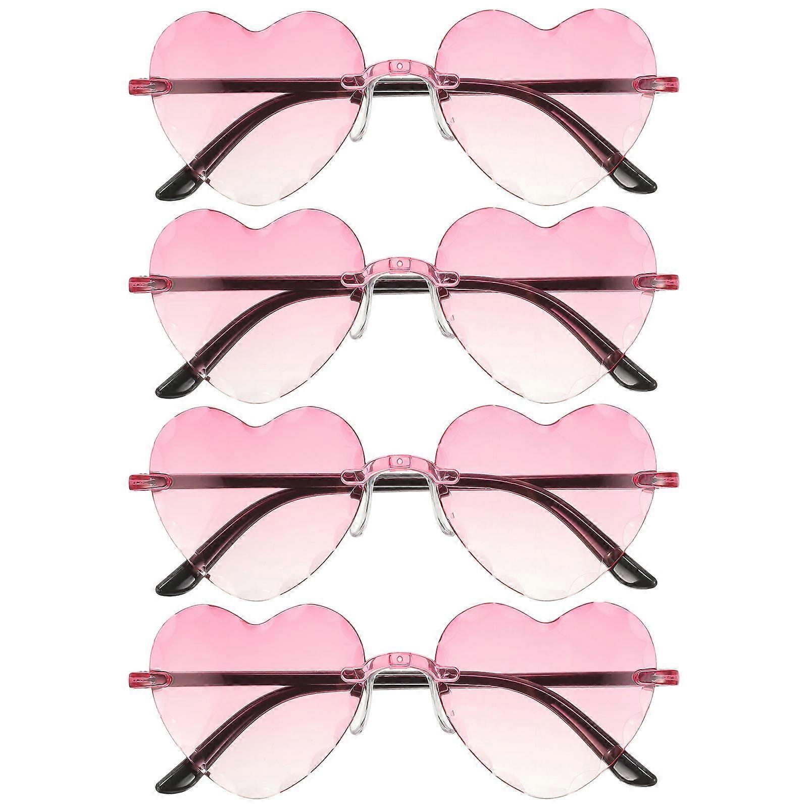 Here's a polished and engaging product description for your **4pcs Heart Shaped Sunglasses**:
### π 4pcs Heart Shaped Sunglasses β Fun Party for
