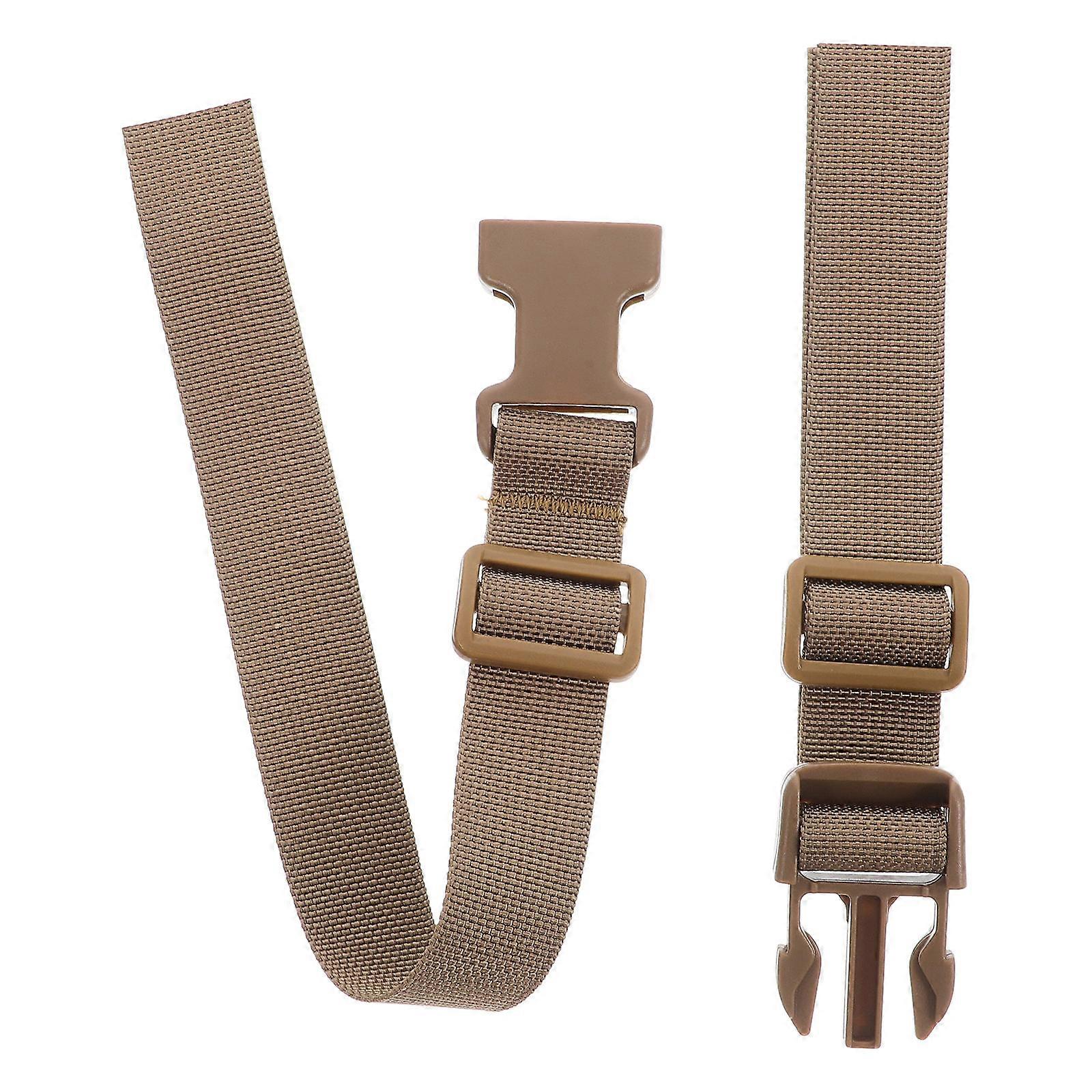 Adjustable Backpack Strap 2Pcs Quick Release Comfortable for Jogging and Hiking Khaki Nylon and Plastic