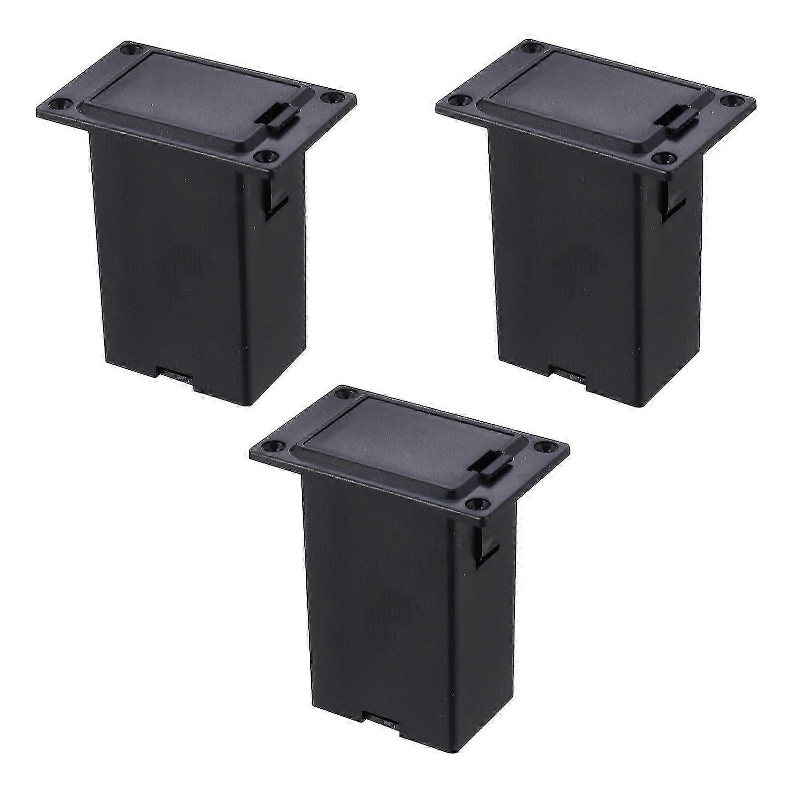 3 PCS Pickup Battery Box 9V Chitară și bas Active Pick Up Battery Case Holder