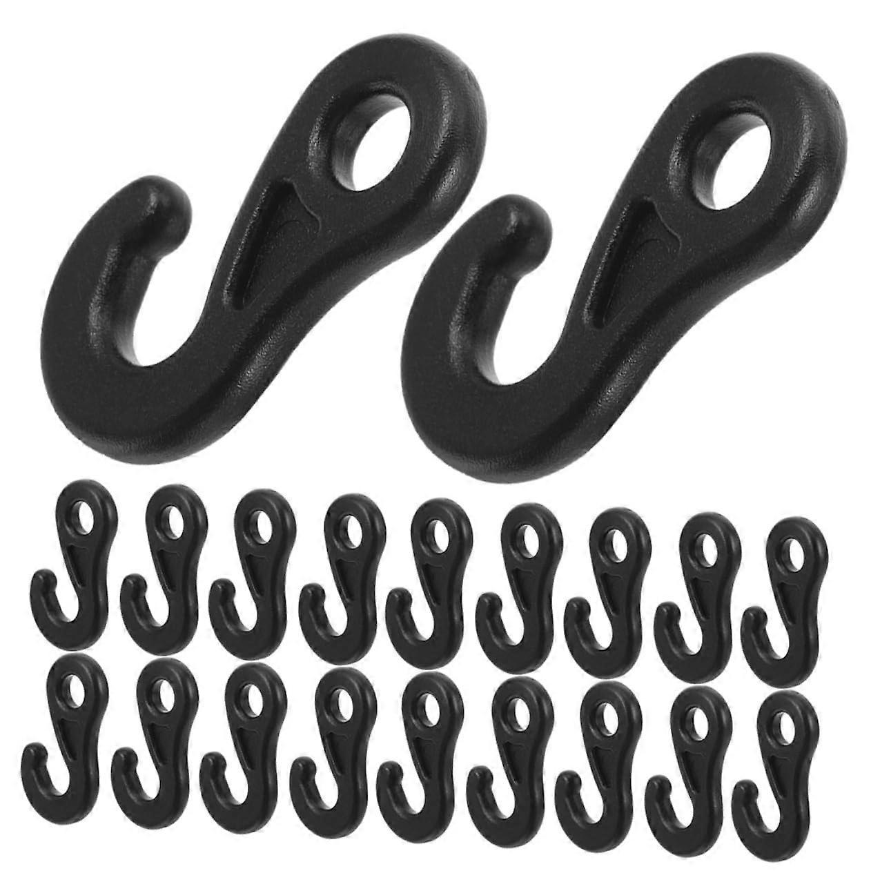 20 Pieces Tent Hanging Hooks, Durable and WearResistant, for Securing and Adjusting Camping Ropes, Windproof for Outdoor Tents in Strong Winds