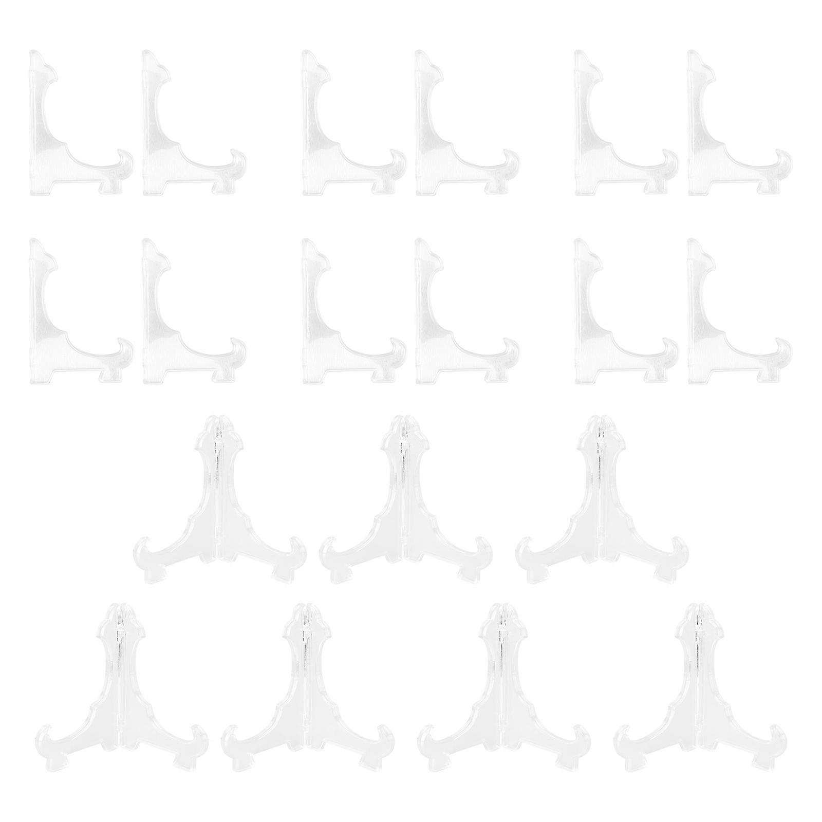 Triangular Display Riser 12Pcs Stands for Display and Storage of Artware Adornment and Commodity in White Plastic