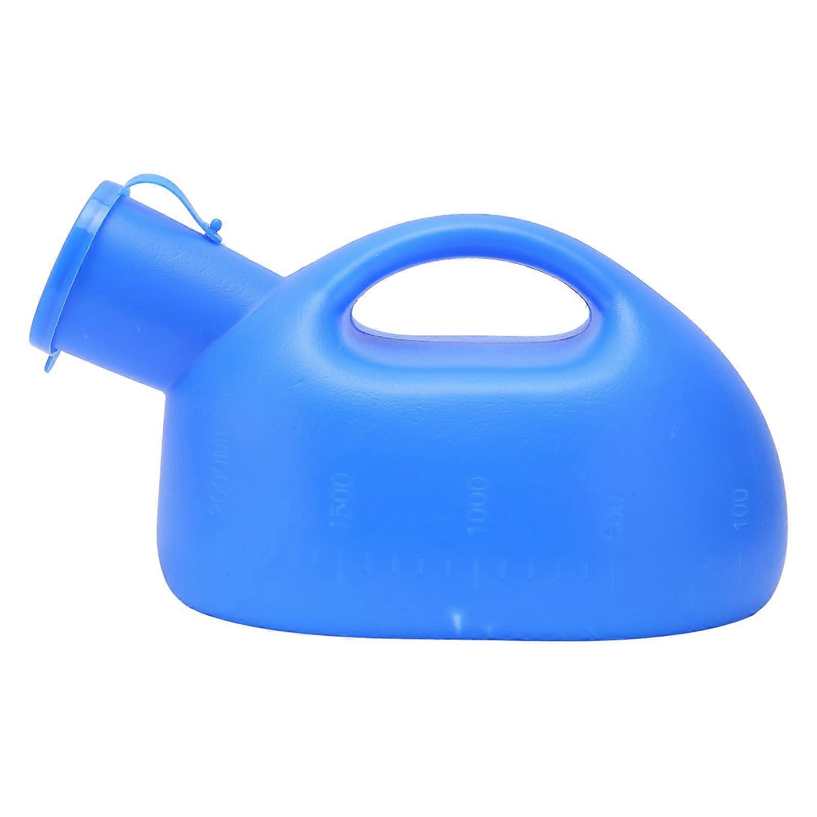 Urinal 2000ML Large Capacity Handle Design Abrasion Proof Plastic Material Male Urinal
