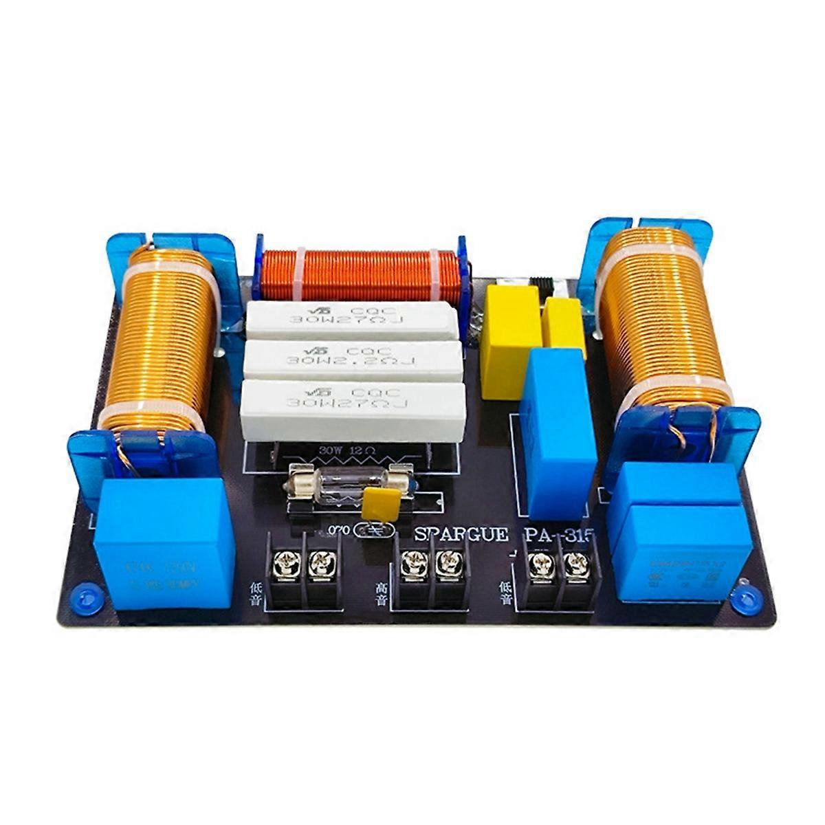 3 Way 700W Speaker Audio Crossover Divider 1 High 2 Low Frequency High Fidelity Audio Divider Filter for Home Theater