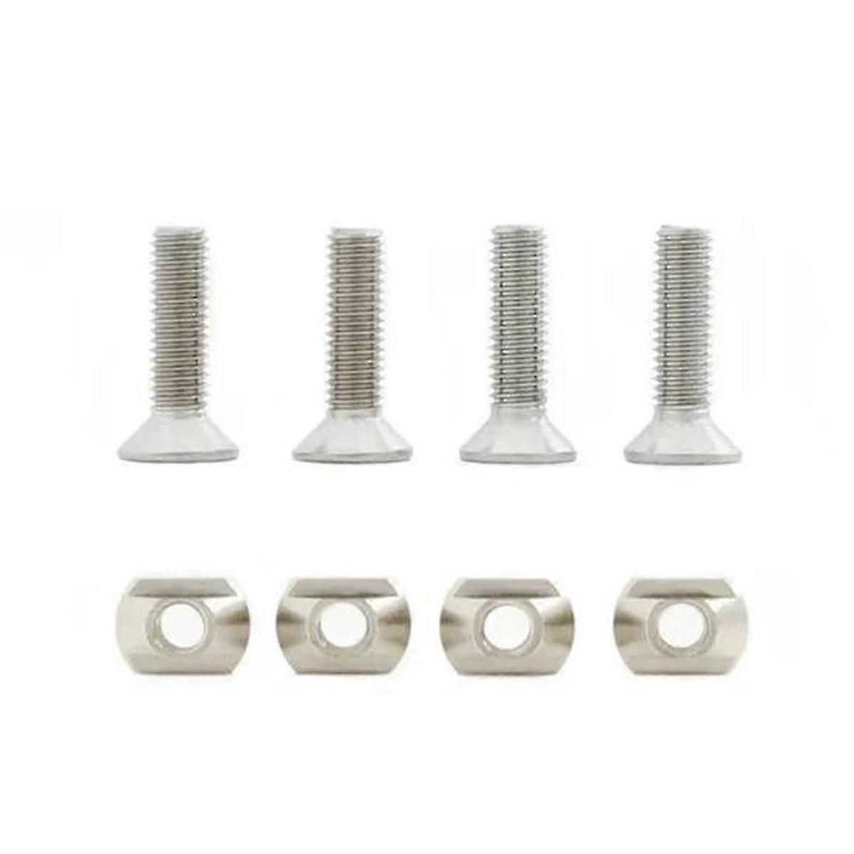 Hydrofoil surfing mounting nuts - 4Pcs M8 brass T-nuts for tracks