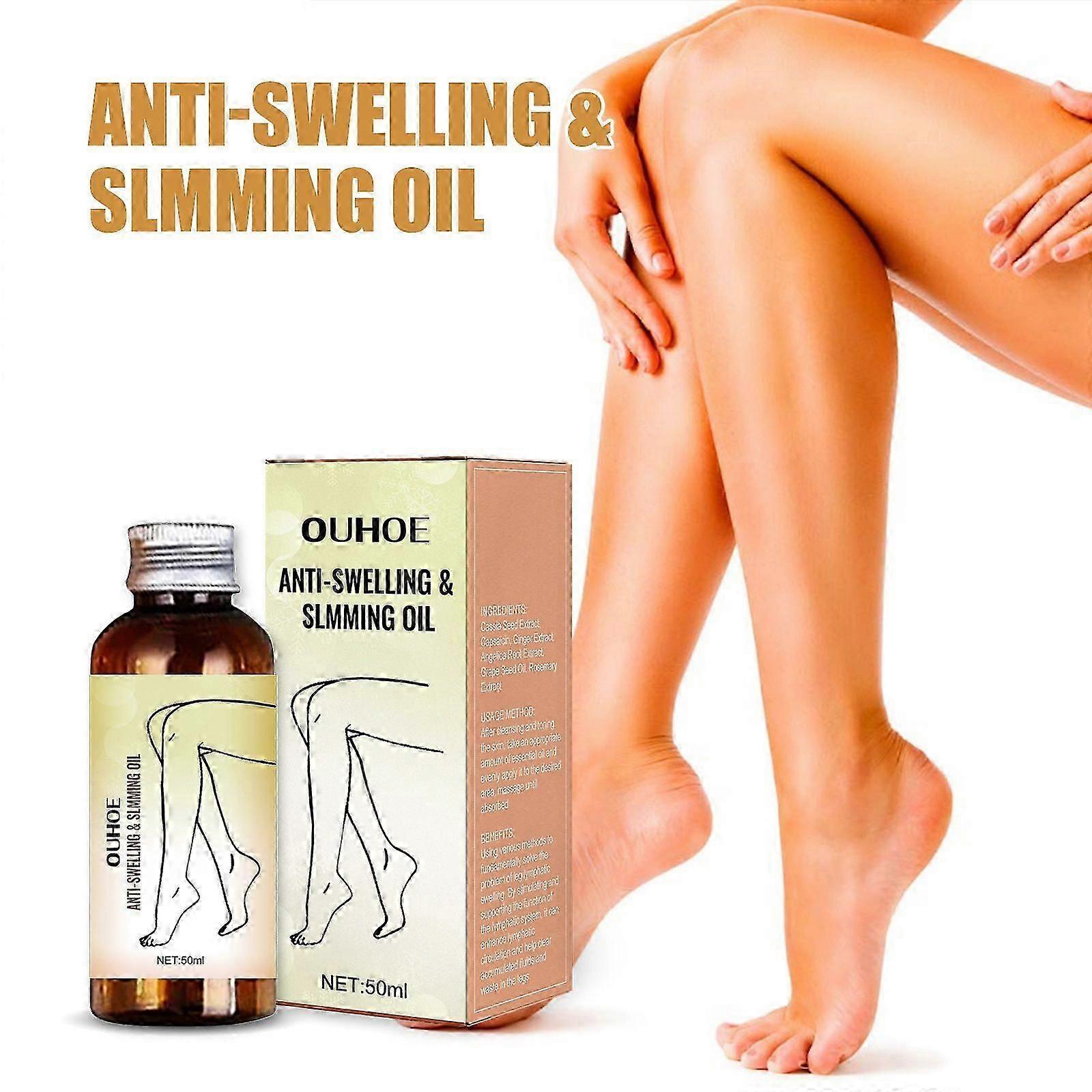Anti-Swelling Slimming Massage Oil for Legs and Face - Non-Greasy, Fast-Absorbing for Sore Muscles