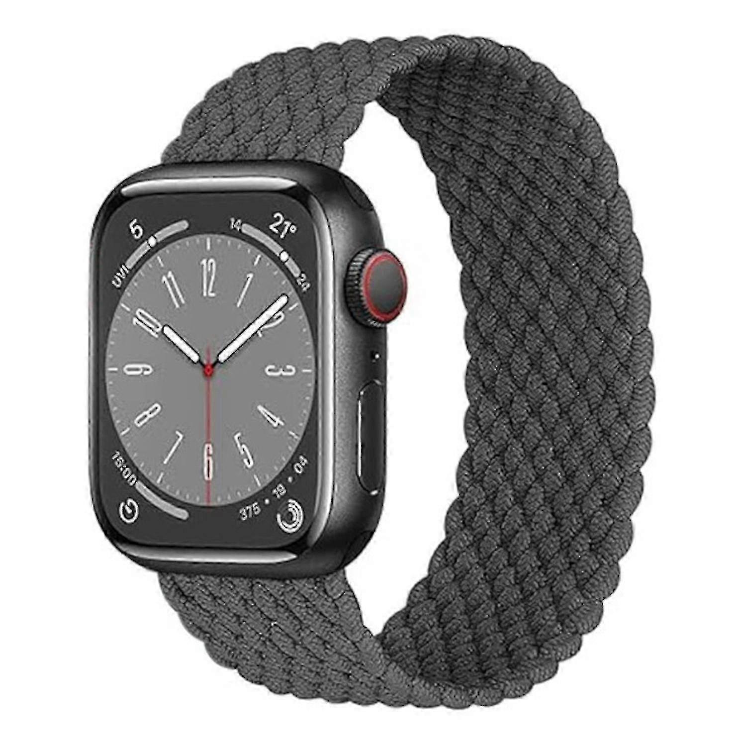Apple iWatch Series 9/8/7 Braided Solo Loop Band for 42-45mm Size Without Adjustment