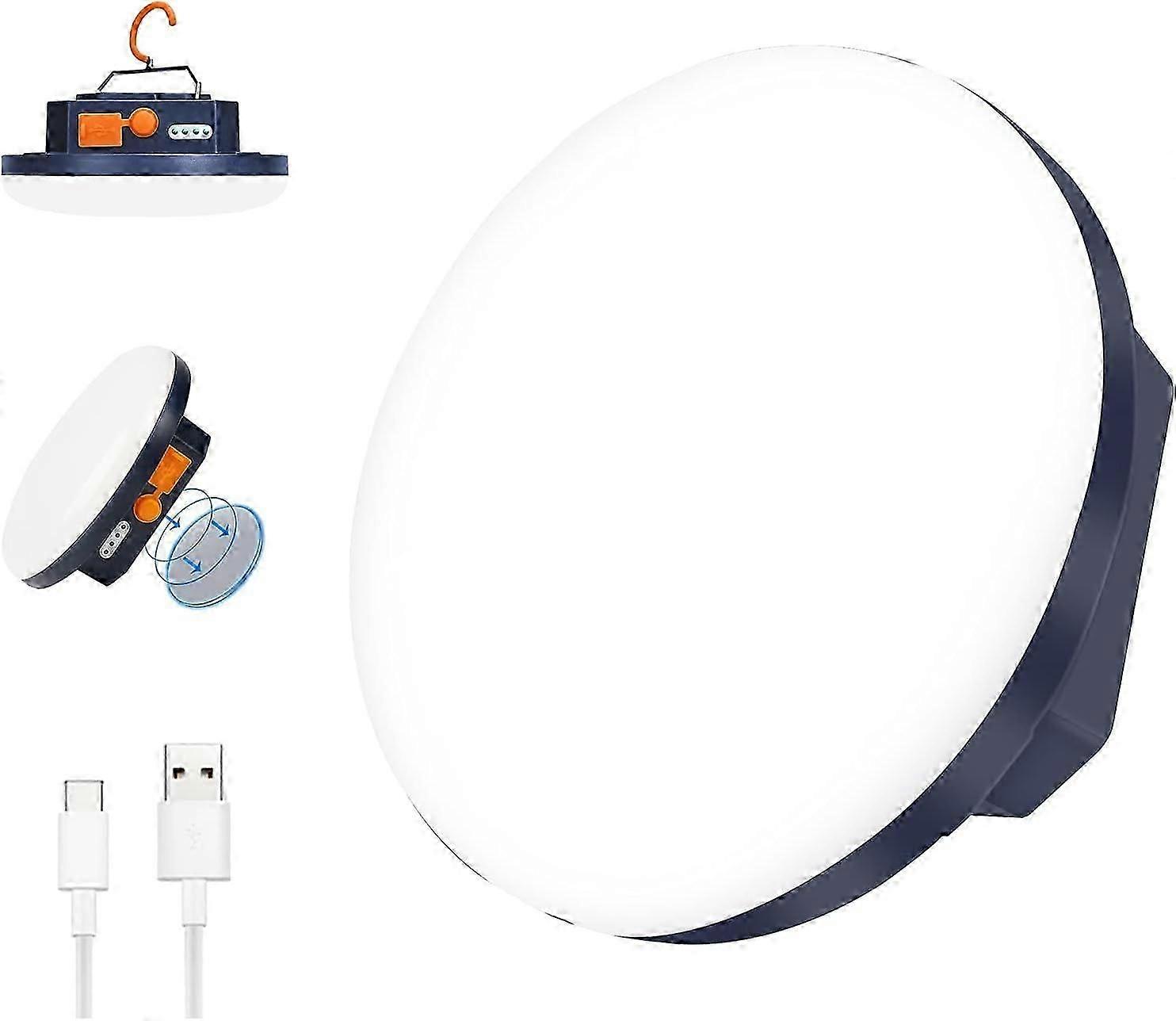 Taşınabilir Kamp Antern 7600mAh Güç Bankası, 2000LM Şarj Edilebilir Çadır Lambası, IP65 Suya Dayanıklı LED Lamba Kamp, İş, Avcılık, Balık Tutma, Yürüyüş, Acil Durum