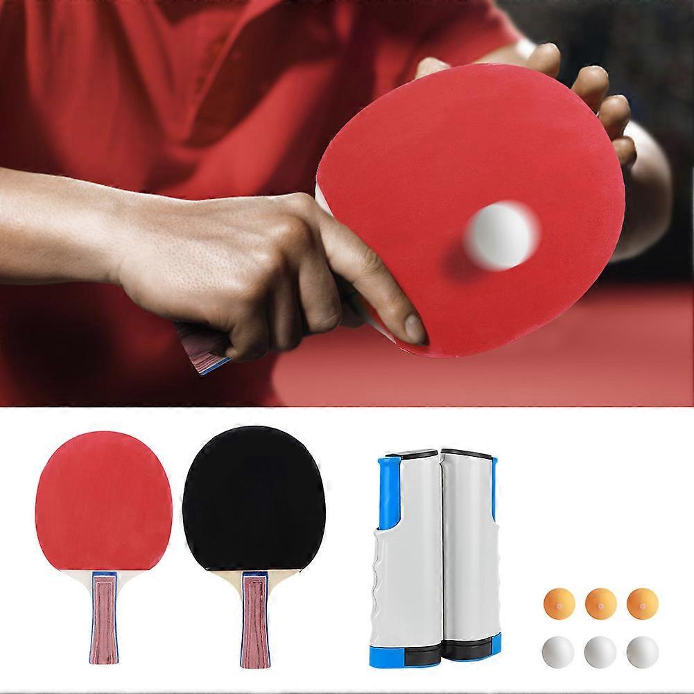 Portable Table Tennis Training Set Retractable Net 1005g ABS+PP