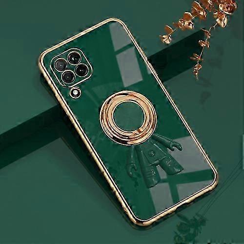 For Huawei nova 6 SE 6D Plating Astronaut Ring Kickstand Phone Case