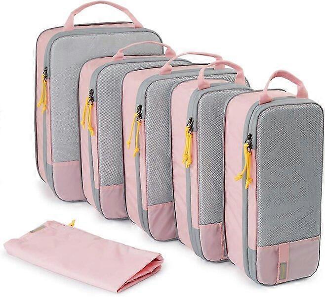 Reise-Aufbewahrungstaschen-Set, 6-teilig, mit transparentem Taschendesign zur einfachen Identifizierung