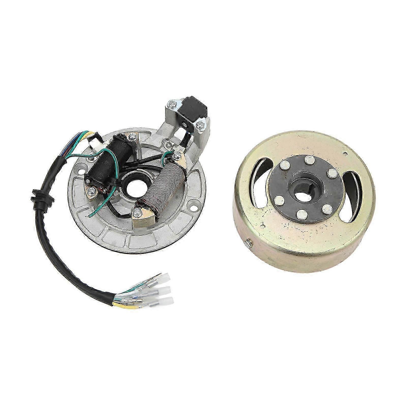 Magneto Stator Volan Rotor Kiti Bakır Alüminyum 90cc 110cc 125cc 140cc Kick Start Motor PIT PRO PIT Bisiklet