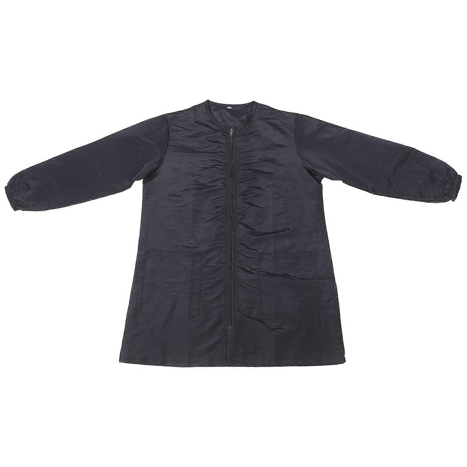 Tablier de barbier imperméable à fermeture éclair pour coiffeur - Taille M