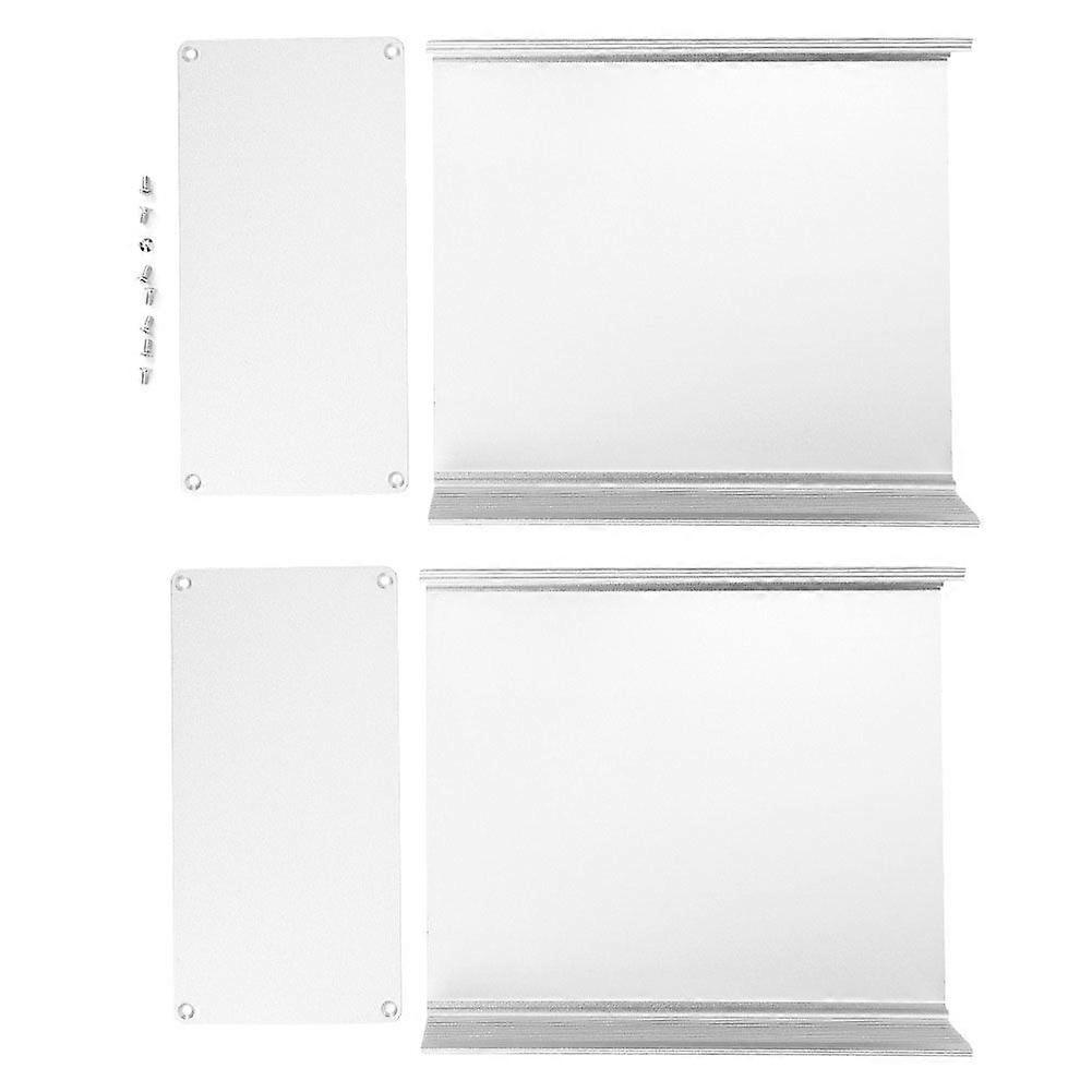 Aluminum Project Box Matte Silver Split Type DIY Electronic Enclosure Case 80x160x180mm