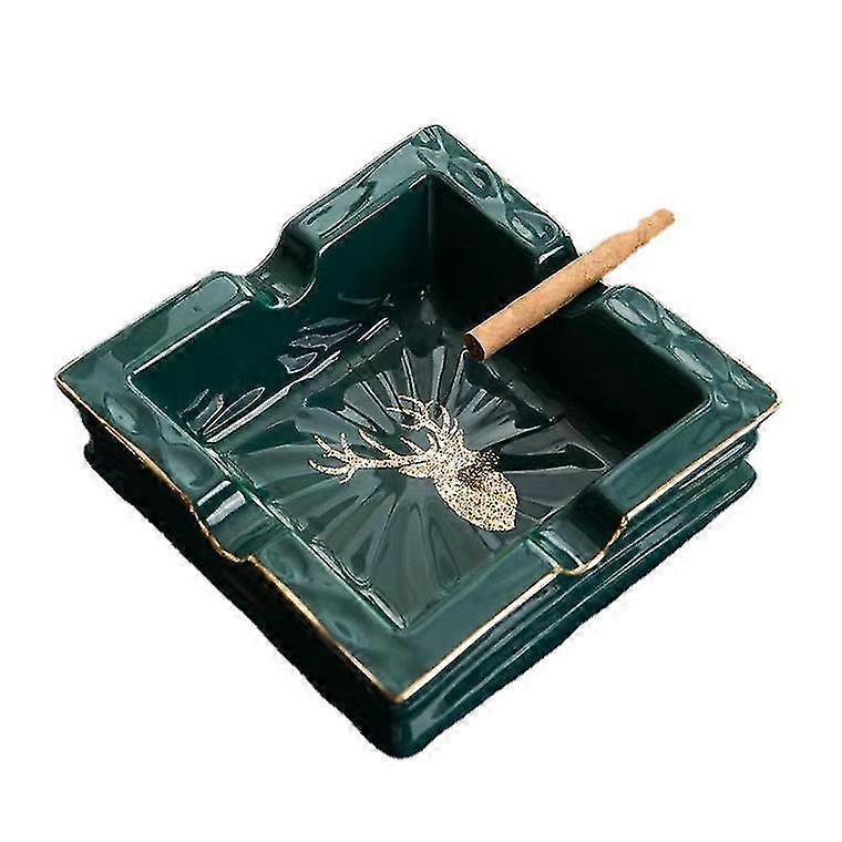Ashtray Ceramic Decorative Ash Tray Creative Household  Square  Cig...