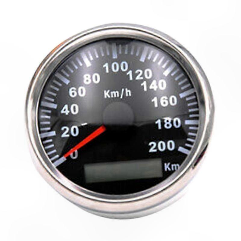 Universal 85mm GPS Speedometer with Red Backlight and Odometer Function for Various Vehicles