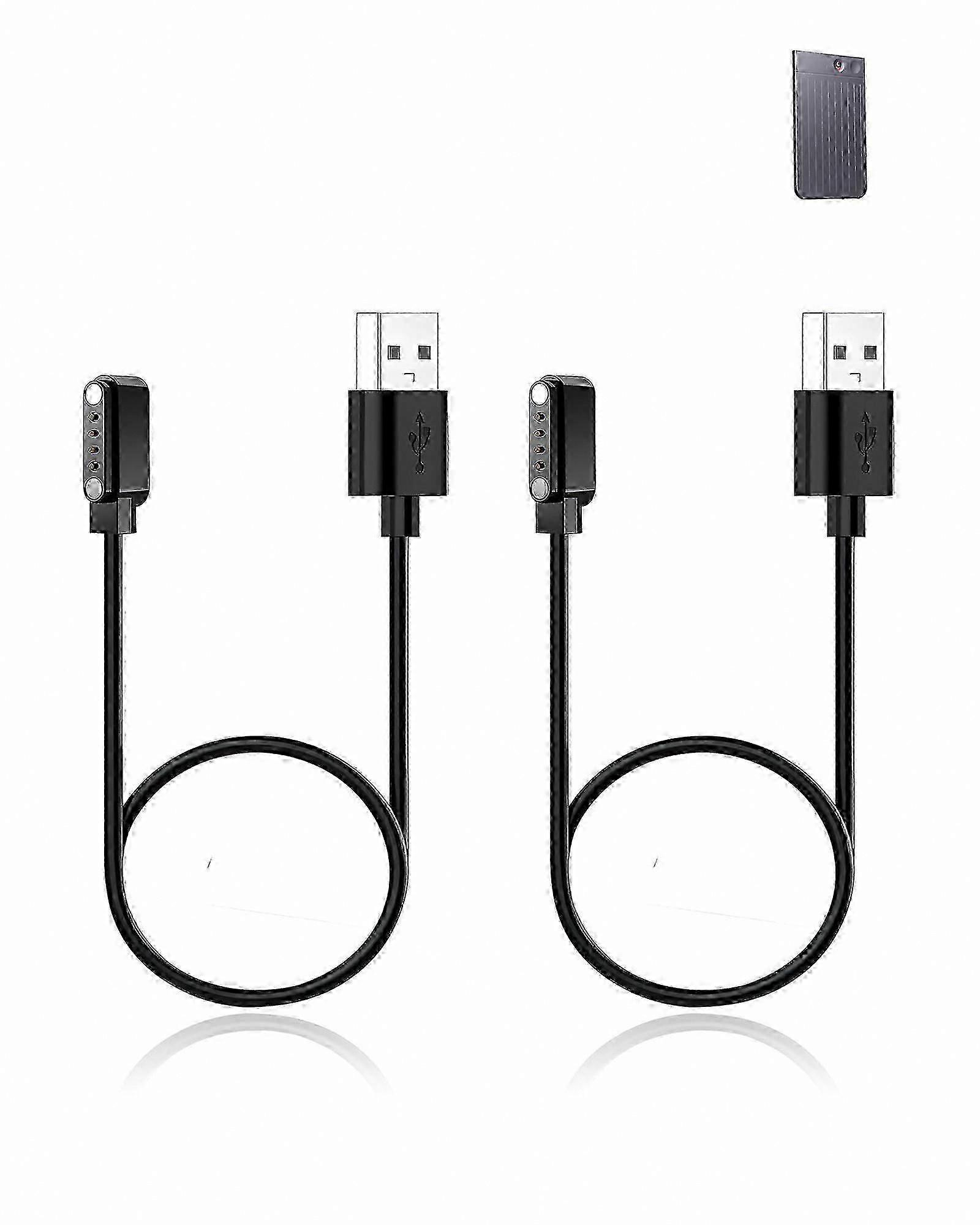 2-Pack Durable Magnetic USB Charging Cable for AI Voice Recorders, Compatible with Various Models