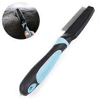 Dog Grooming Brush And Dematting Tool For Detangling Loose Haired And Undercoat, Helps Reduce Tangles, Shedding,  In Long Fur