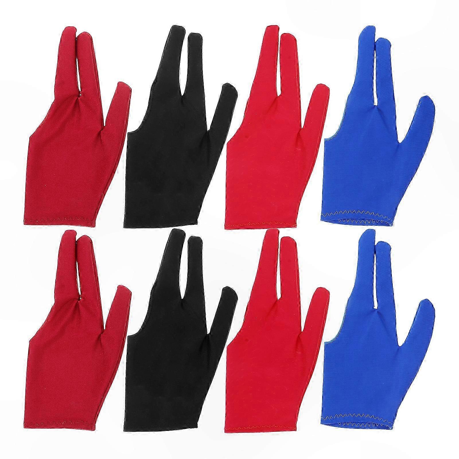 Three-Finger Yoyo Gloves for Enhanced Tricks, Comfortable Grip, Black, 8 Pieces