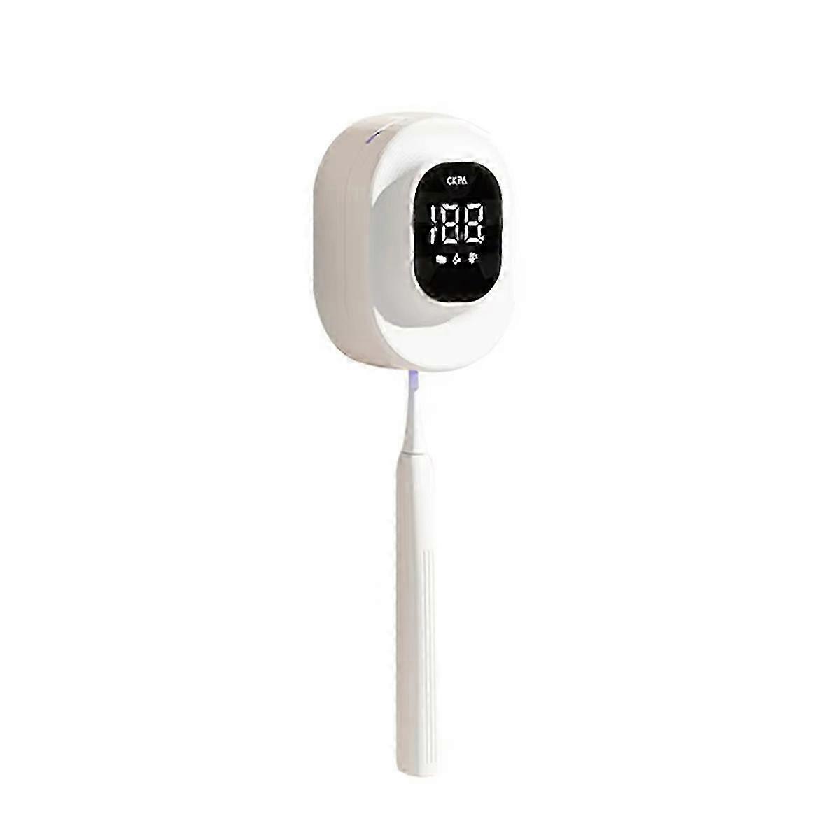 Toothbrush Sterilizer with UV Disinfection and Drying Function, Electric Sanitizing for Toothbrushes