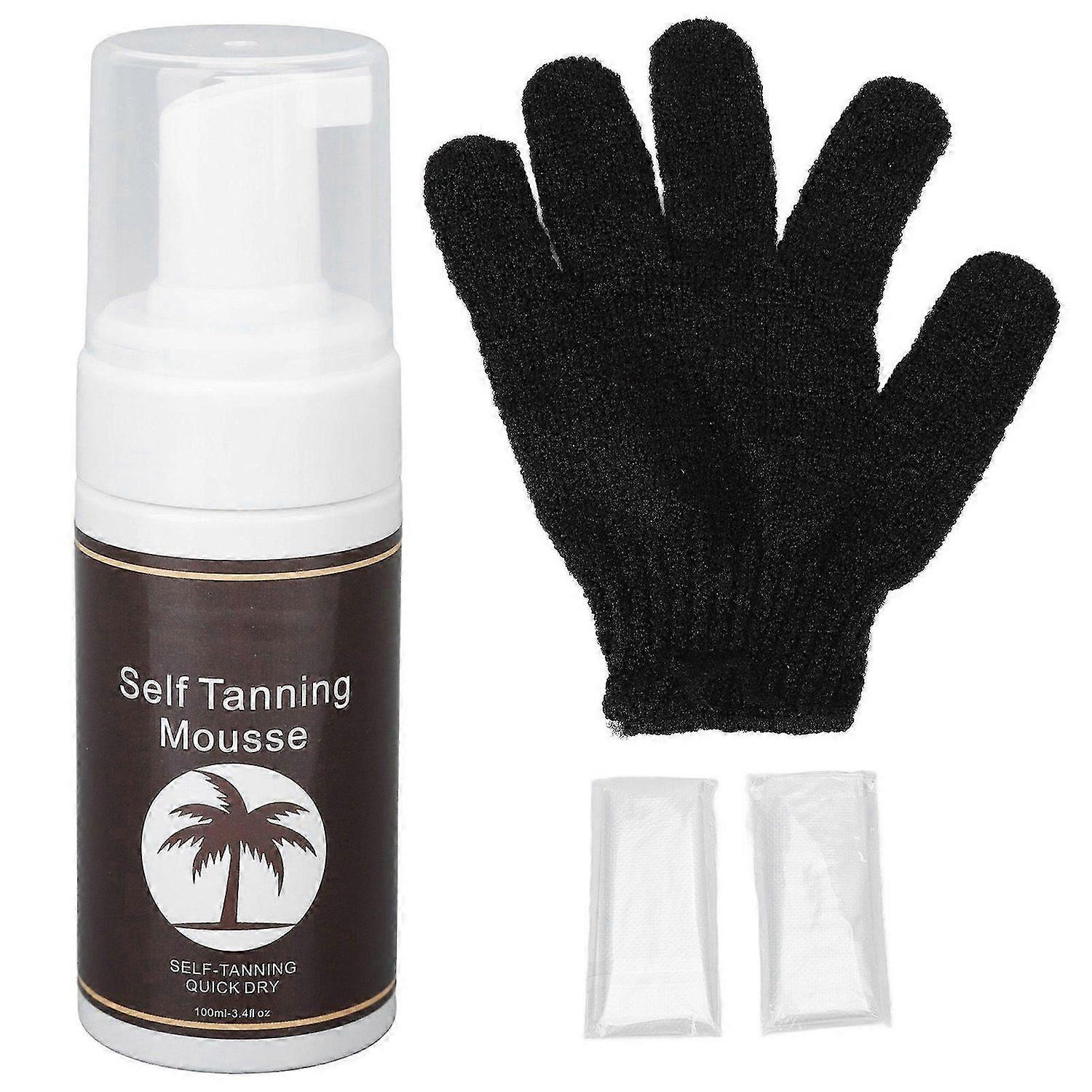 2025 Latest Model 100ml Dark Fake Tan Sunless Tanner Bronzing Mousse Self Tann...