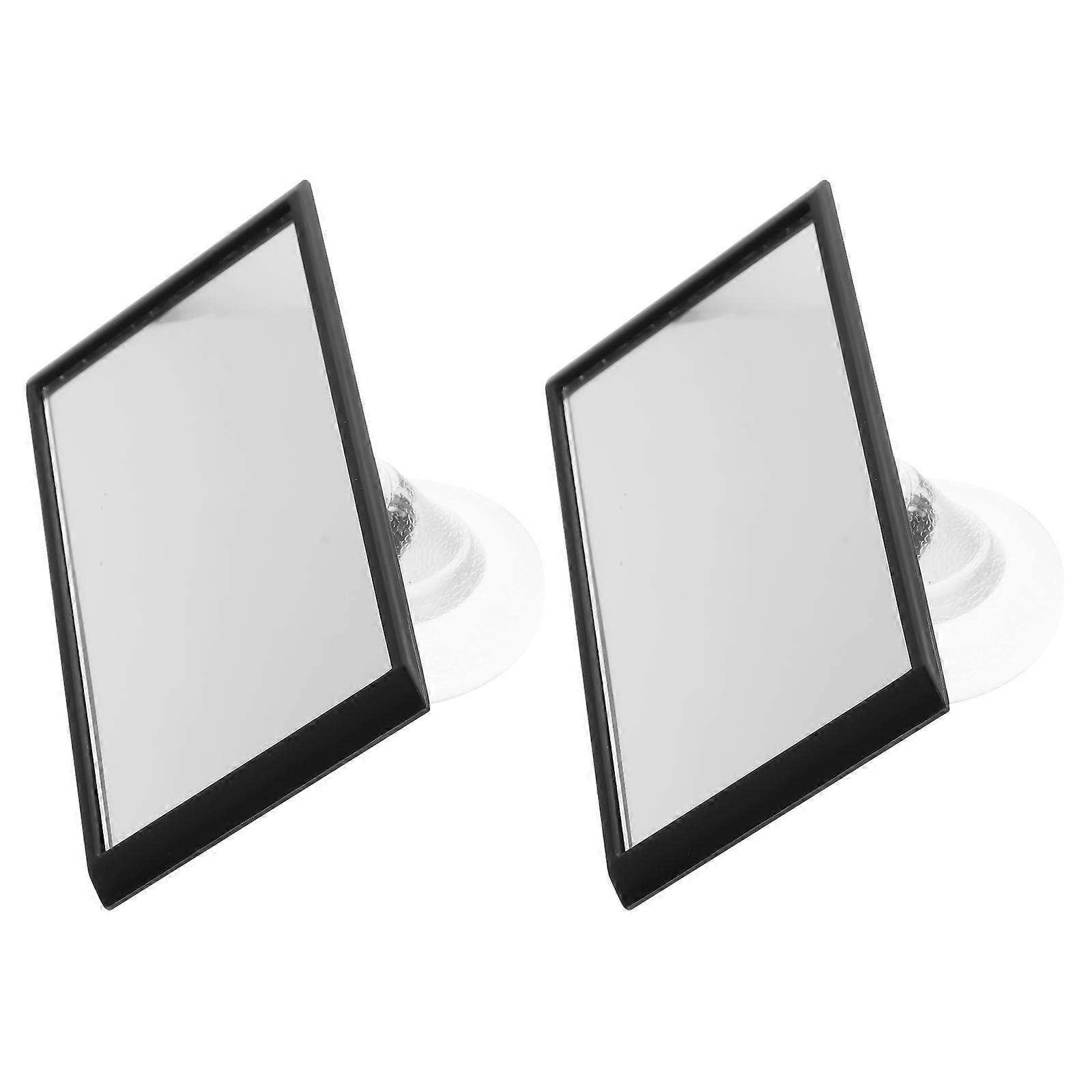 Black Rearview Auxiliary Mirror for Infant Car Observation 2Pcs