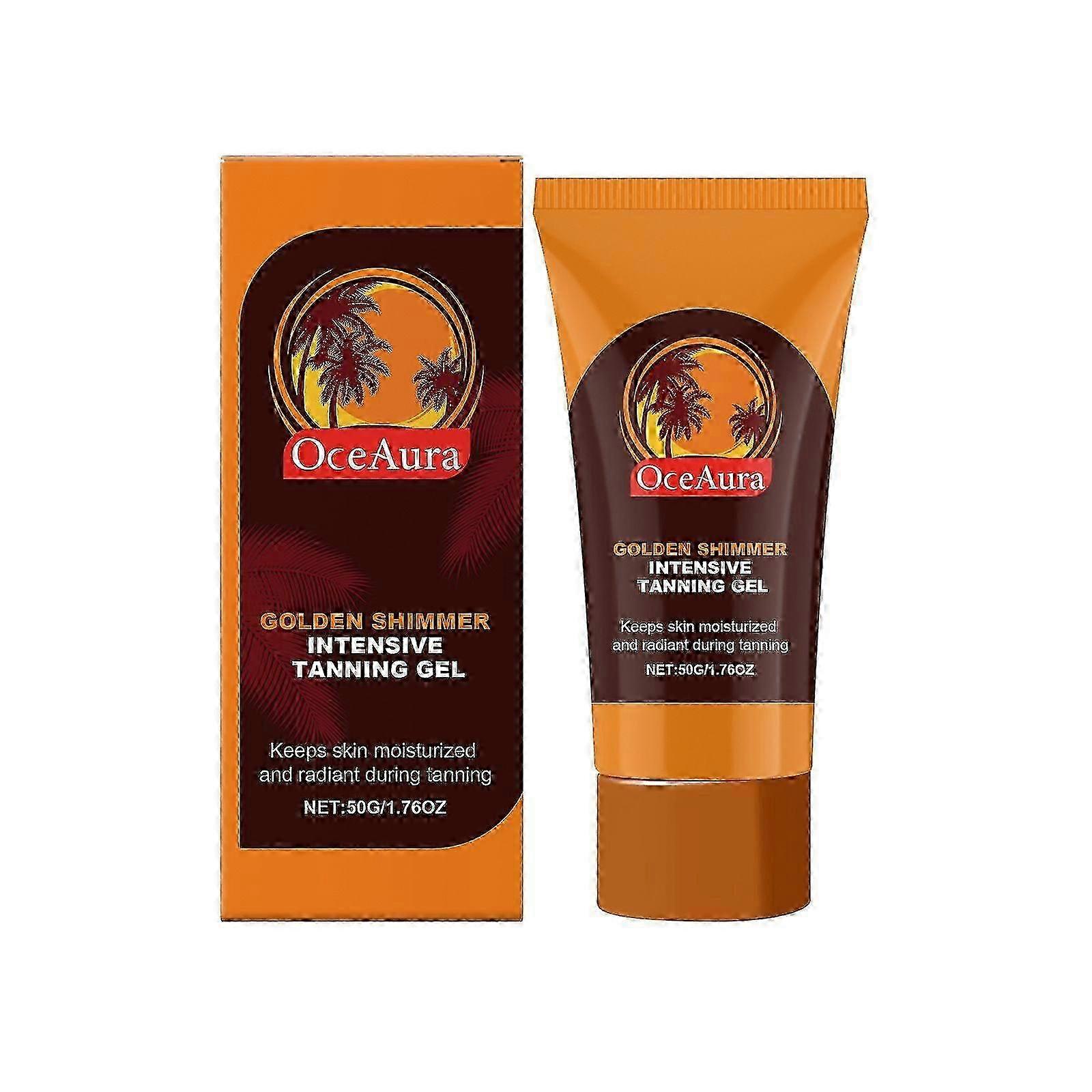 2025 Natural Dark Tanning Accelerator - Intensive Tanning Gel - Tan Accelerator Cream - Sunbed Tanning Accelerator for Boost Melanin & Enhance Natural