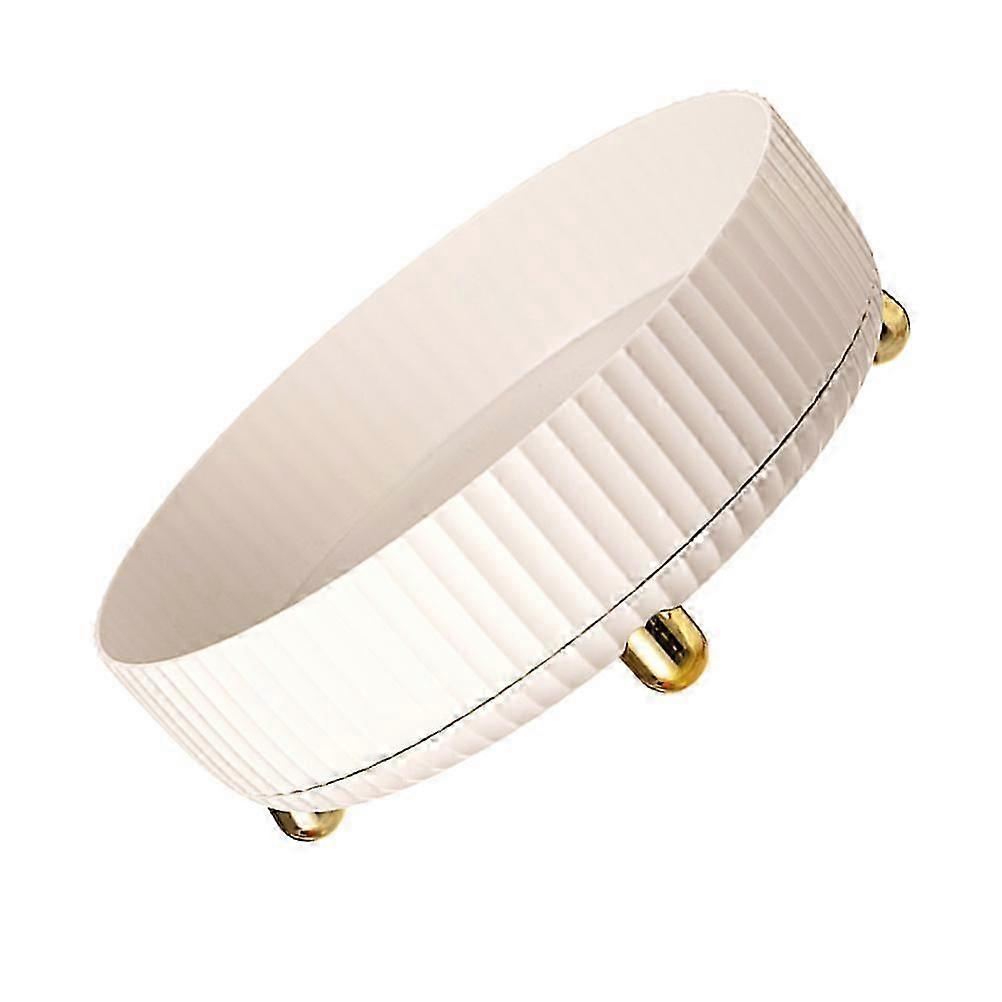 Rotating spice rack for kitchen 360-degree organizer classic white