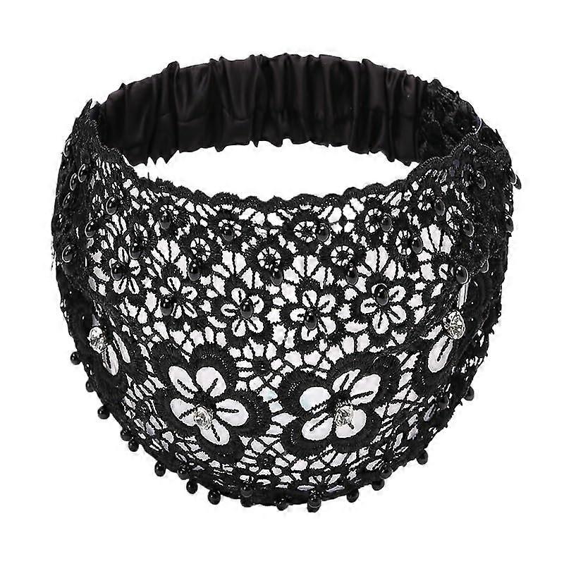 Empty Headbands And Elastic Bands Black Styling Hair Accessories Set, Elastic Hair Bands, 1 Count Pack