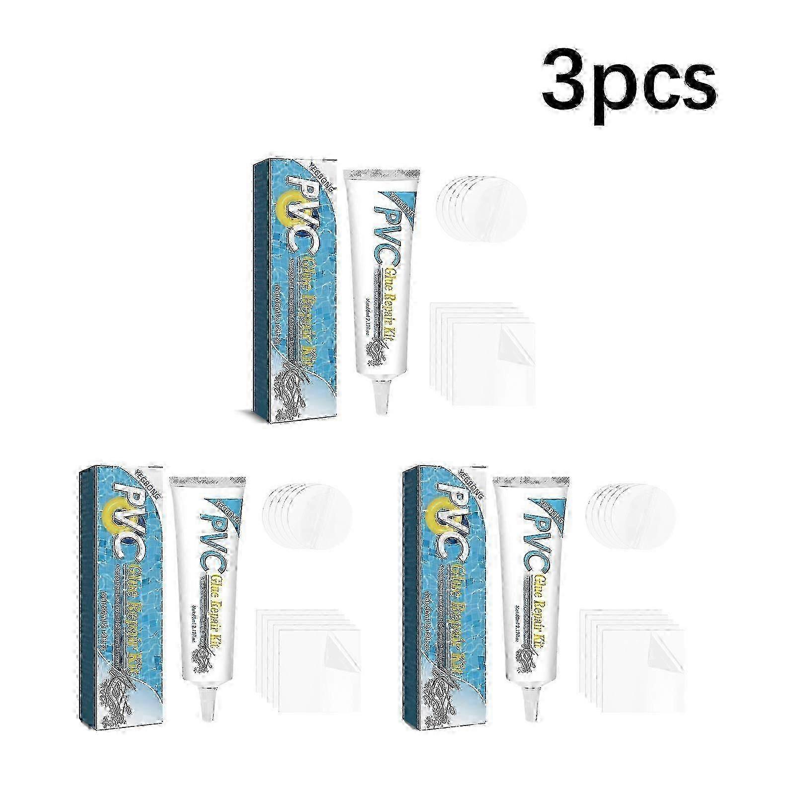 Complete Swimming Ring Repair Kit - Includes Glue & Patches for Quick Poolside Fixes