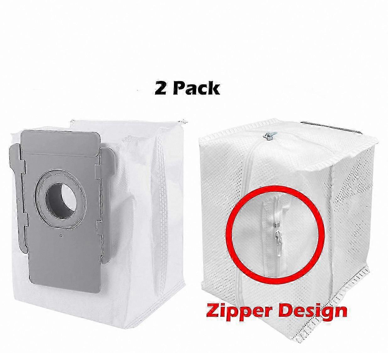 2-Pack Washable Zippered Dust Bags for Robotic Vacuums-Compatible with Multiple Models
