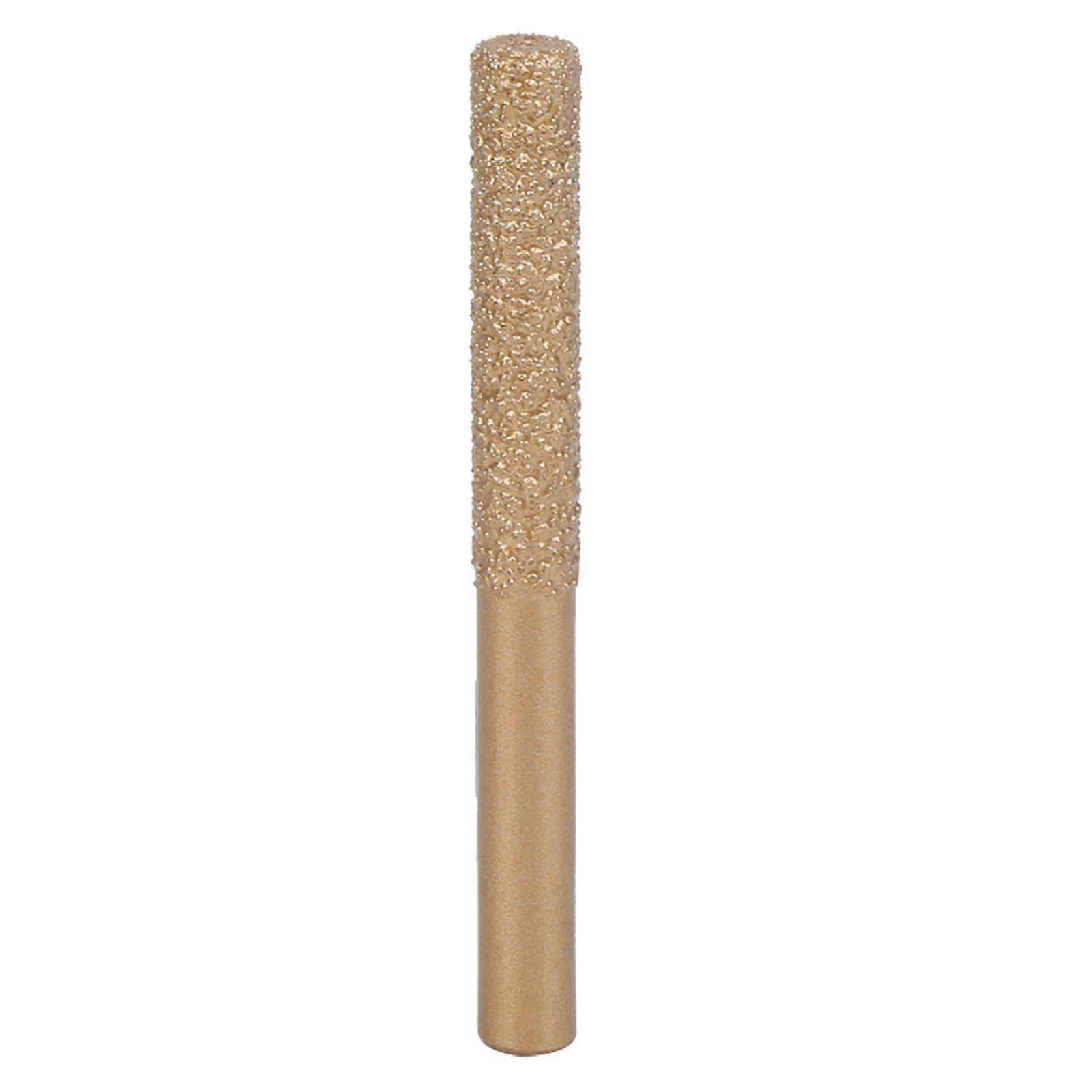 Diamond Router Bits Golden Brazed Straight Shank for Quartz Stone Marble Seam Knife6.35 x 7 x 65mm