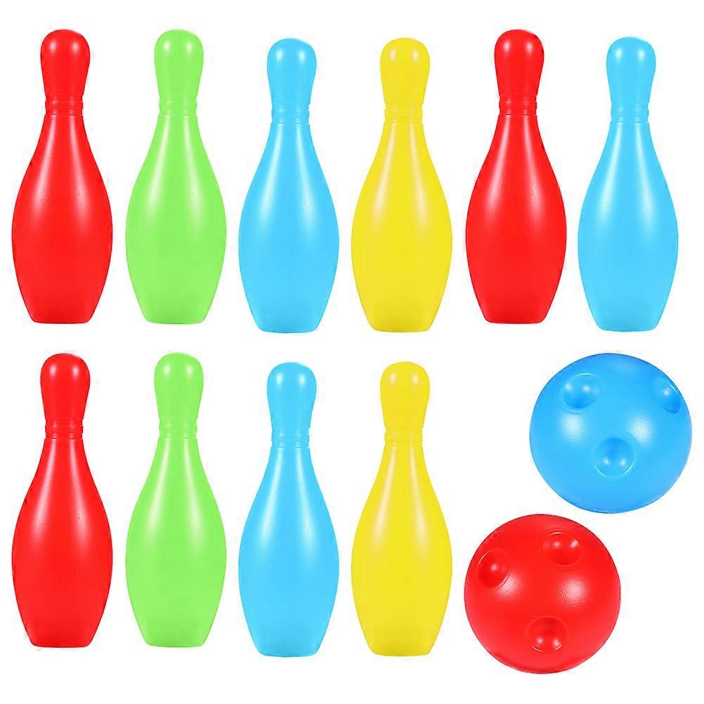 Interesting Bowling Toy for Playing 1Set of Wear-Resistant Bowling Pins
