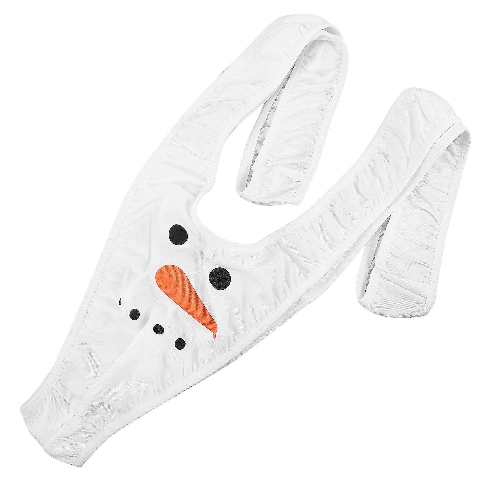 White Snowman One-Piece Underpants for Carnival Party