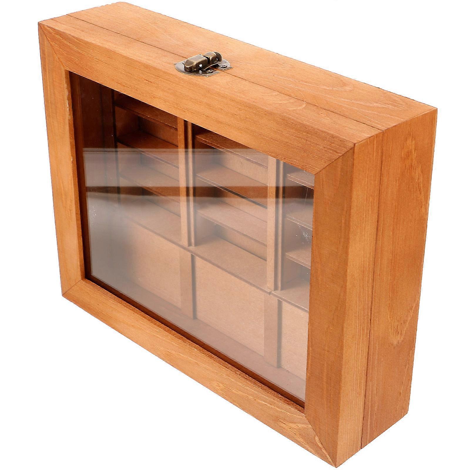 Wooden Miniature Bookshelf for Storage Use 4Pcs Set