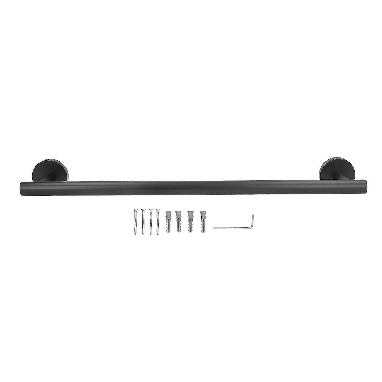 Towel Bar 304 Stainless Steel 18inch Matte Black Bath Single Bars Towel Rack Rod Bathroom Toilet Kitchen Towel Shelf