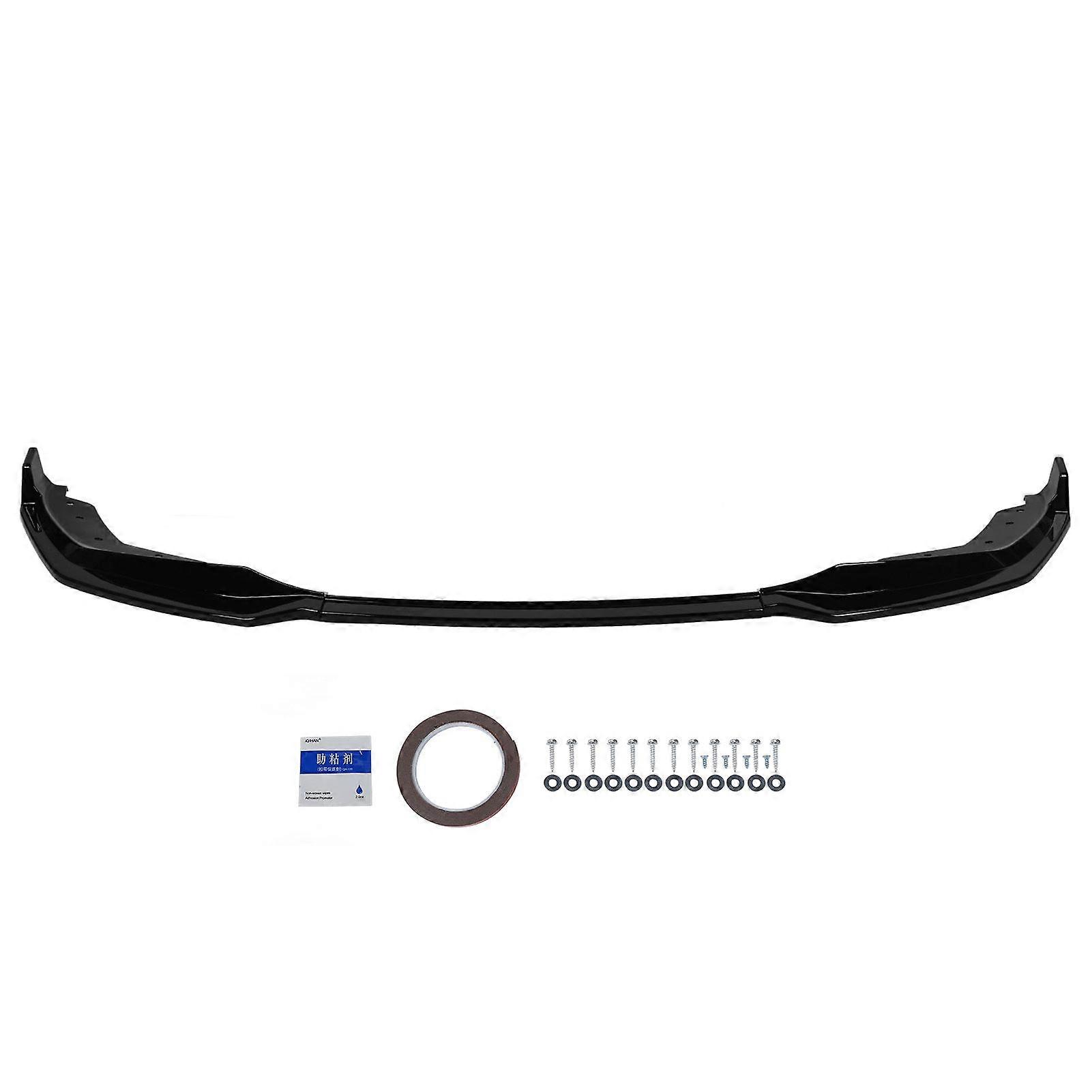 3PCS Front Bumper Lip Diffuser Kit MP Style for 3 Series G20 G21 M Pack Prefacelift 2019 to 2022 Glossy Black