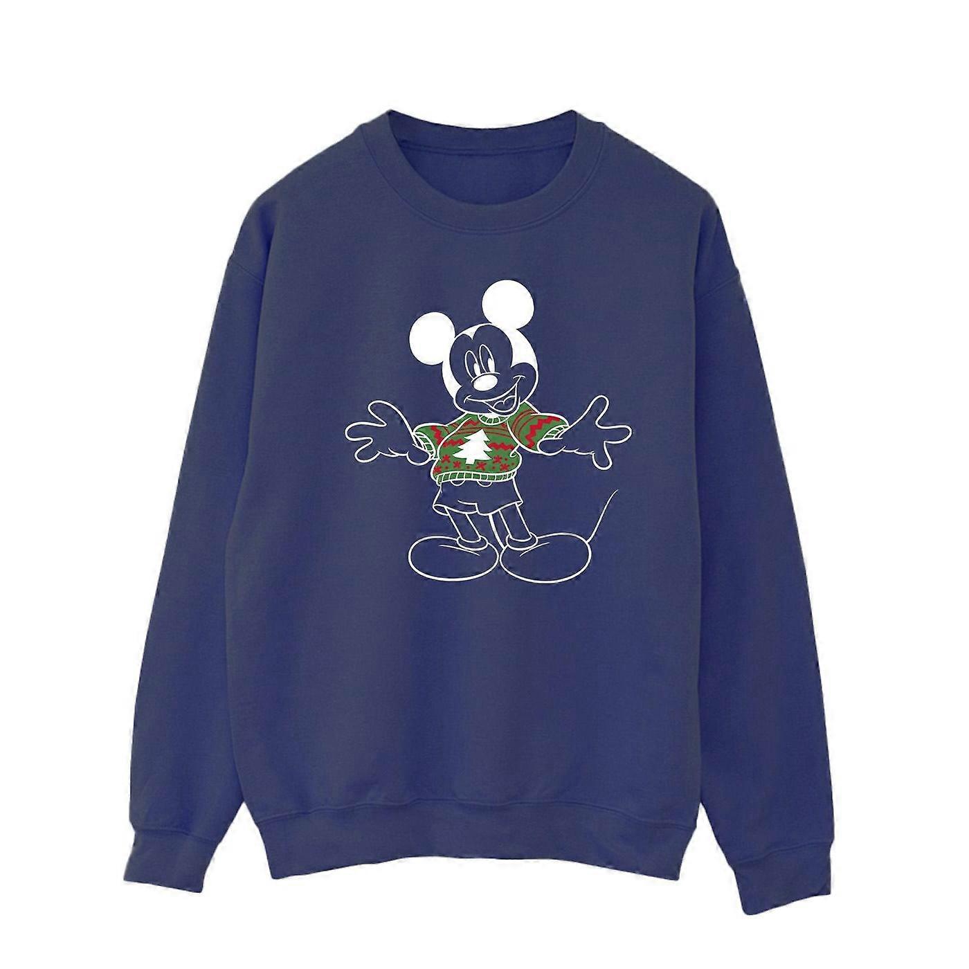 Disney Mickey Mouse Herren Weihnachtspullover Sweatshirt
