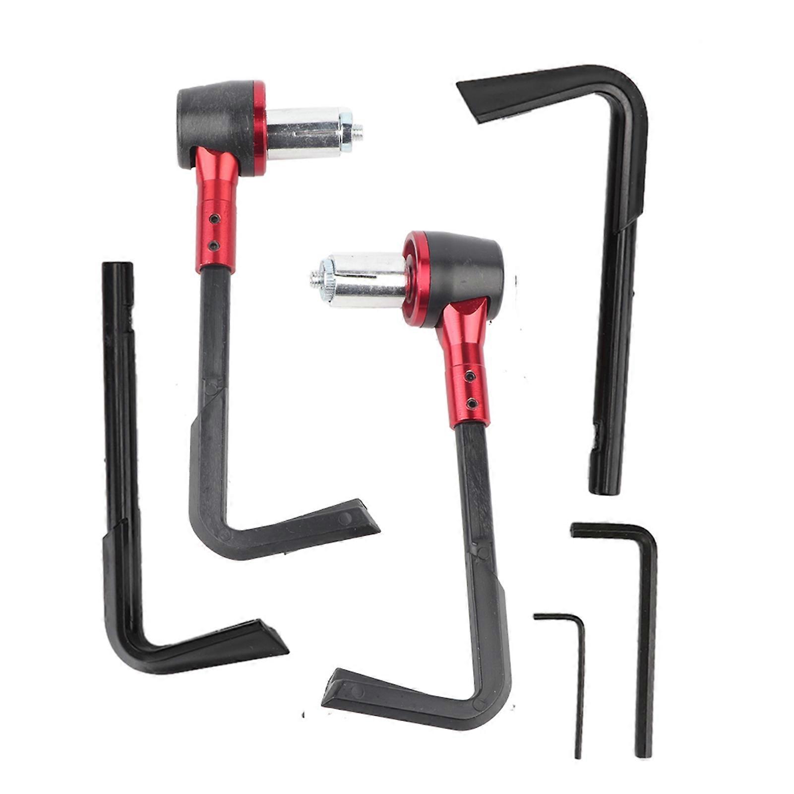 Motorbike handlebar guard for CNC bikes - Red handgrip protector