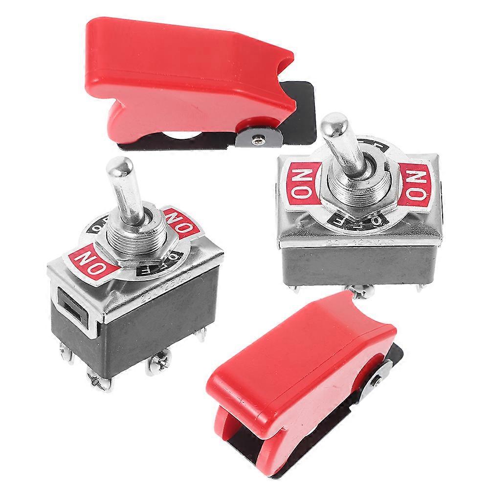 Heavy Duty Automotive Toggle Switch with Cover 2Pcs for Vehicle Protection