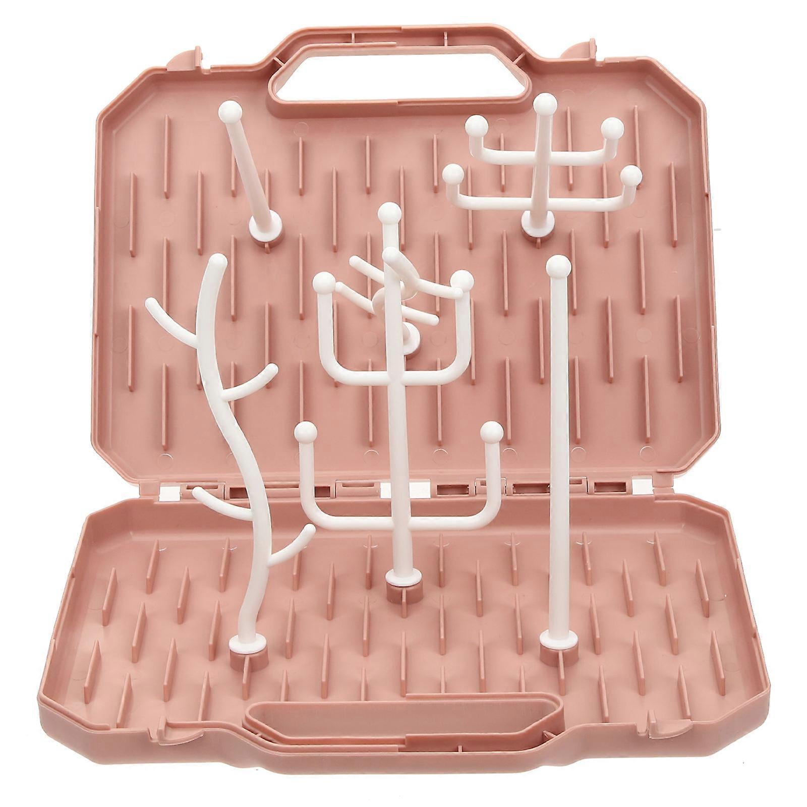 Baby Bottle Drying Stand for Storage Use 1Set Portable Nursing Bottle Drying Box